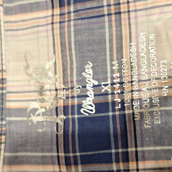 o Womens Rock 47th By Wrangler Snap Down Cap Sleeve Shirt XL - Picture 6 of 6